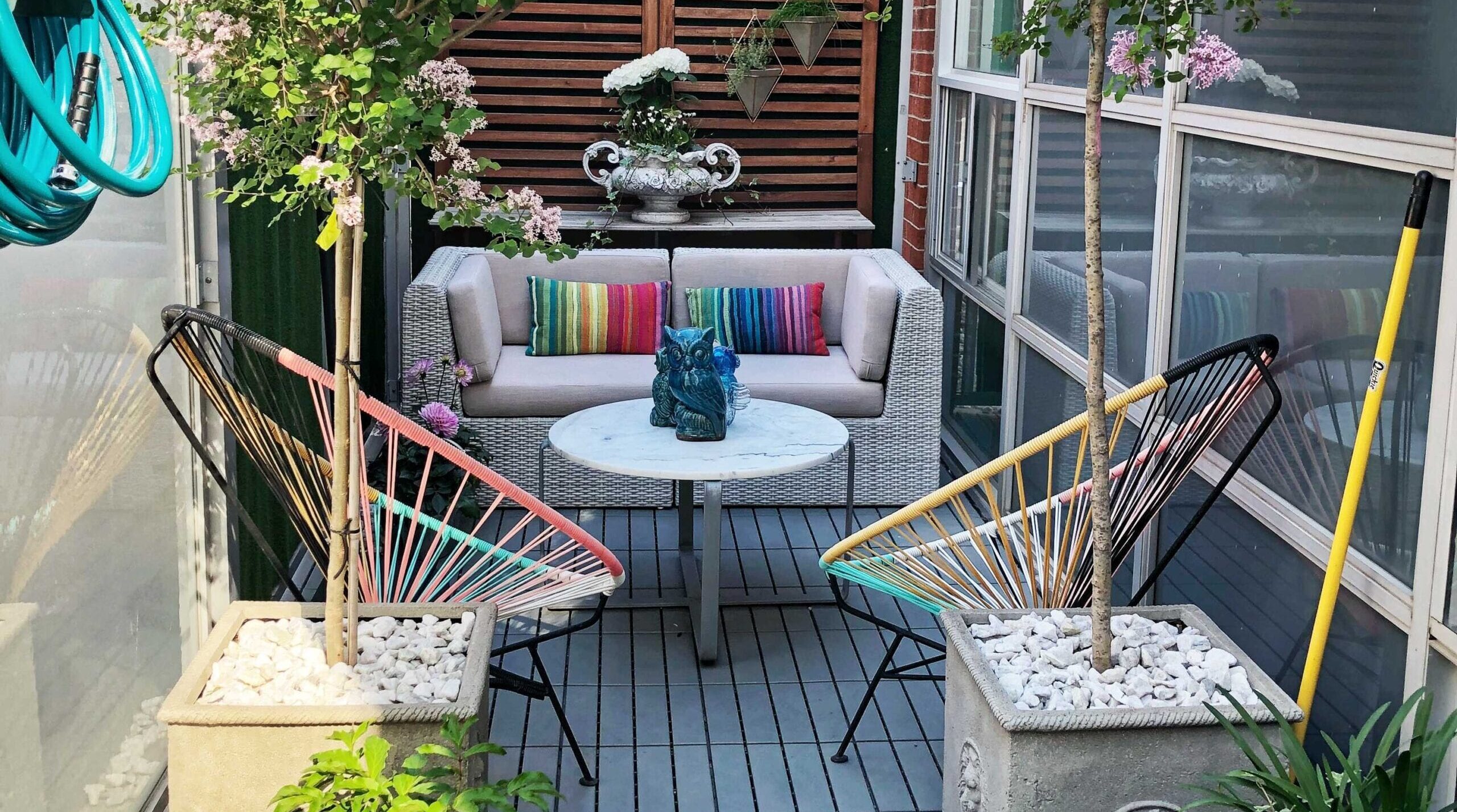 beautiful rooftop balcony