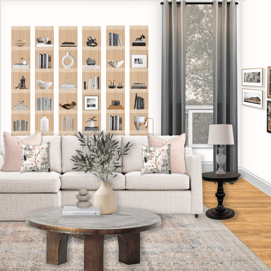 living room transformation