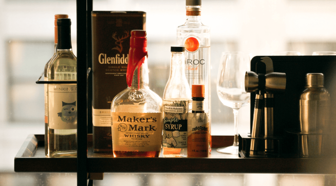 how to style a bar cart